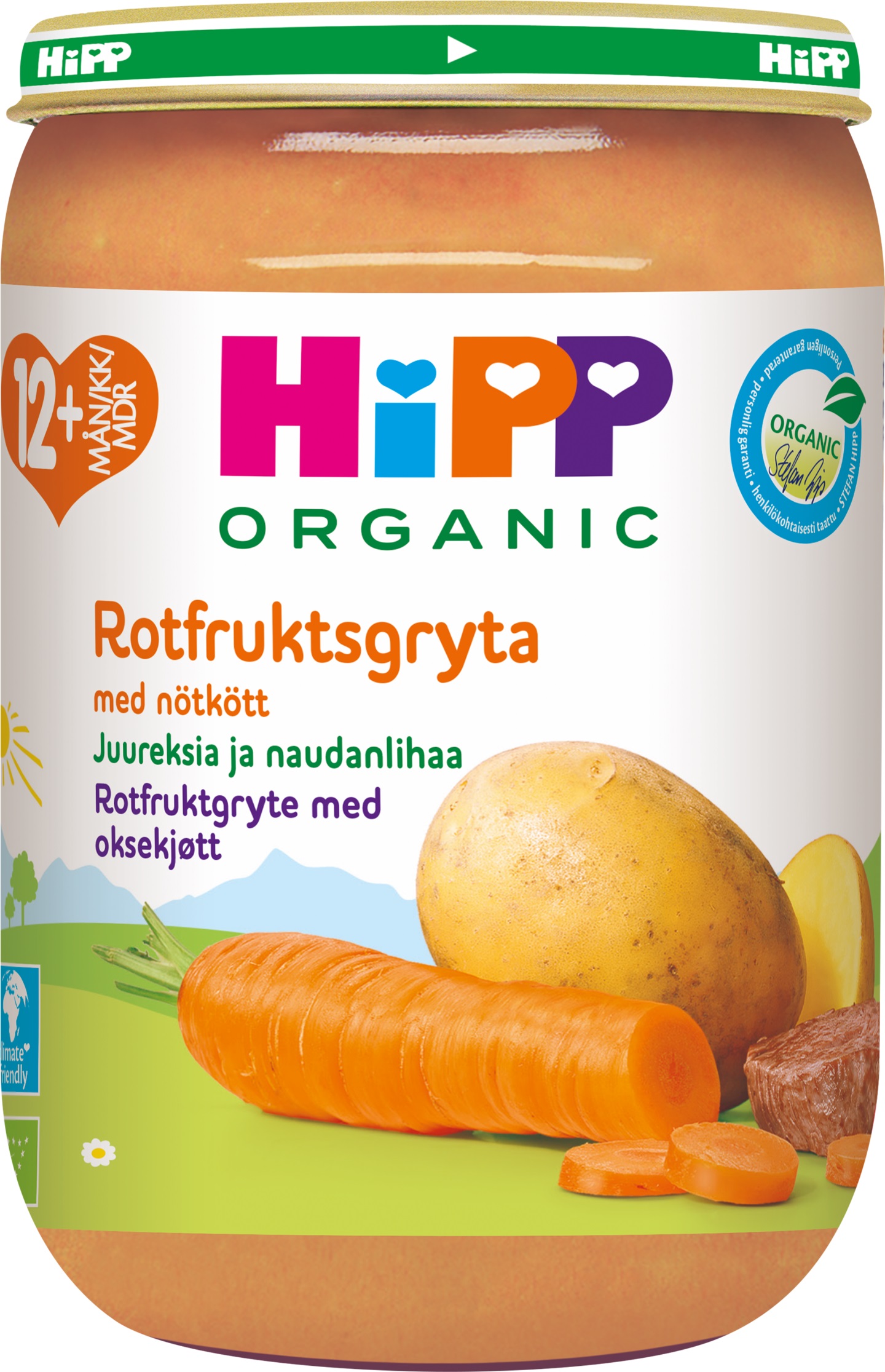 HIPP vegetables and beef organic 220g 12 months